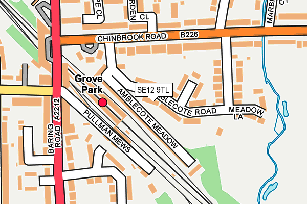 SE12 9TL map - OS OpenMap – Local (Ordnance Survey)