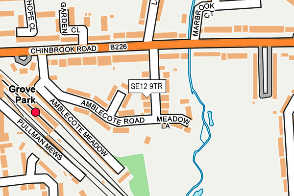 SE12 9TR map - OS OpenMap – Local (Ordnance Survey)