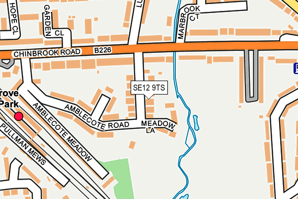 SE12 9TS map - OS OpenMap – Local (Ordnance Survey)