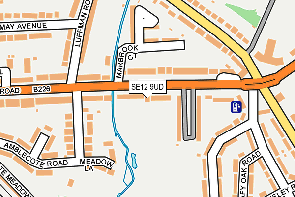 SE12 9UD map - OS OpenMap – Local (Ordnance Survey)