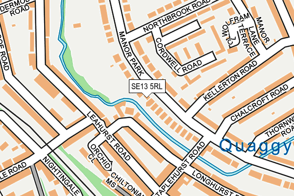 SE13 5RL map - OS OpenMap – Local (Ordnance Survey)