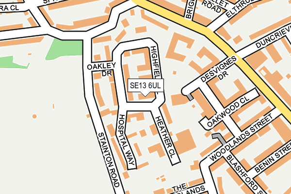 SE13 6UL map - OS OpenMap – Local (Ordnance Survey)