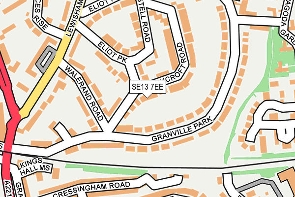 SE13 7EE map - OS OpenMap – Local (Ordnance Survey)