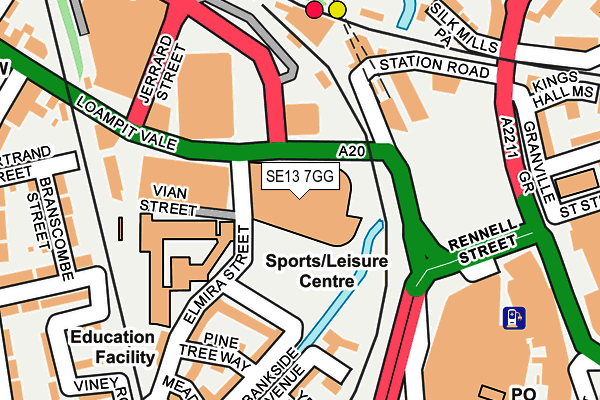 SE13 7GG map - OS OpenMap – Local (Ordnance Survey)