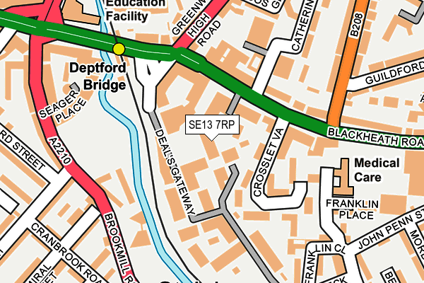 SE13 7RP map - OS OpenMap – Local (Ordnance Survey)