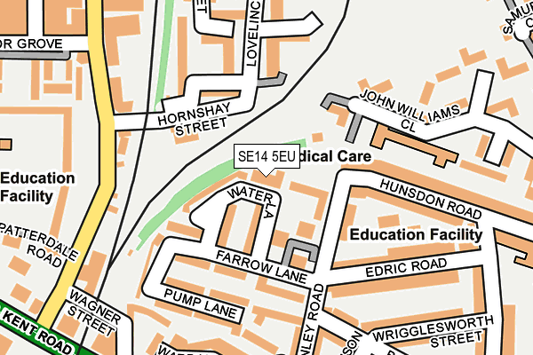 SE14 5EU map - OS OpenMap – Local (Ordnance Survey)
