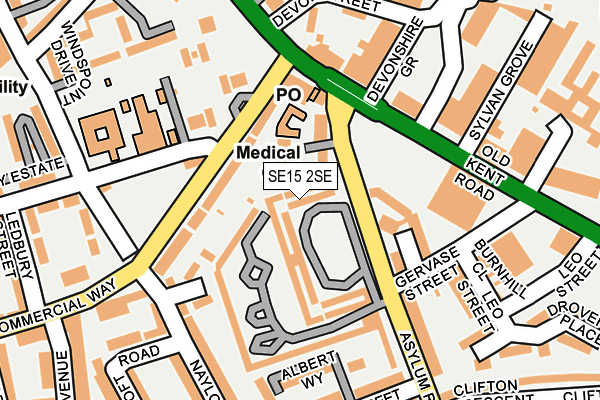 SE15 2SE map - OS OpenMap – Local (Ordnance Survey)