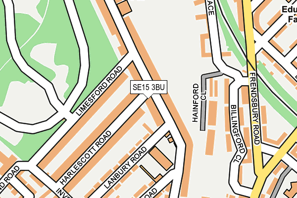 SE15 3BU map - OS OpenMap – Local (Ordnance Survey)