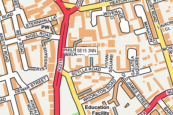 SE15 3NN map - OS OpenMap – Local (Ordnance Survey)