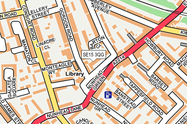 SE15 3QG map - OS OpenMap – Local (Ordnance Survey)