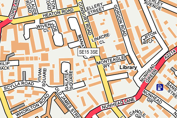 SE15 3SE map - OS OpenMap – Local (Ordnance Survey)