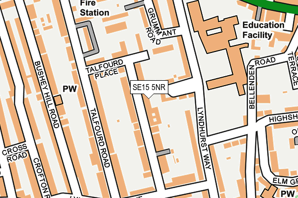 Map of 56 DENMAN ROAD LTD at local scale
