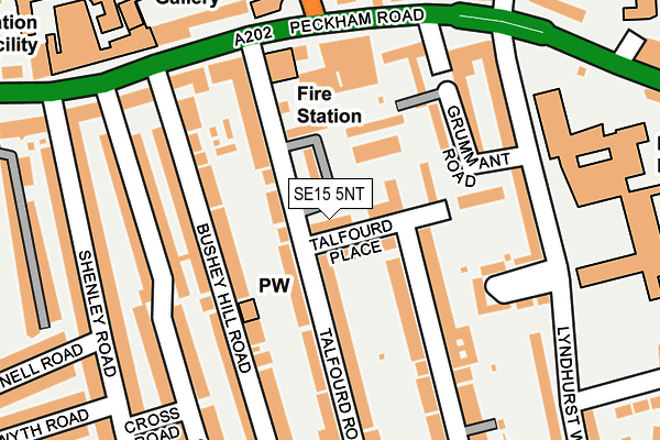 SE15 5NT map - OS OpenMap – Local (Ordnance Survey)