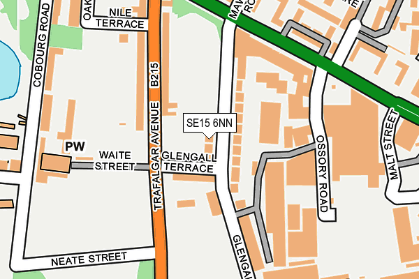 SE15 6NN map - OS OpenMap – Local (Ordnance Survey)