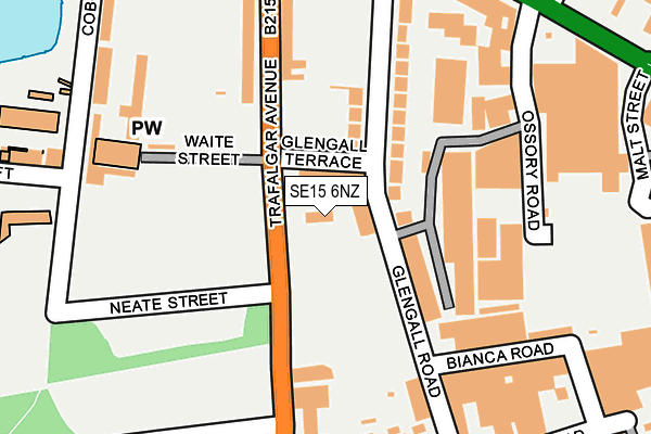 SE15 6NZ map - OS OpenMap – Local (Ordnance Survey)