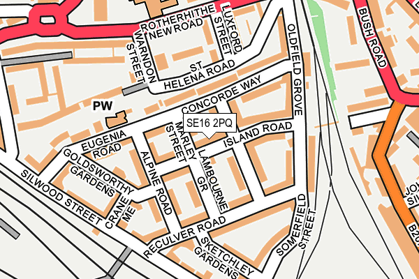 Map of PRIME TRANSPORT AND CLEANING SERVICES LTD at local scale
