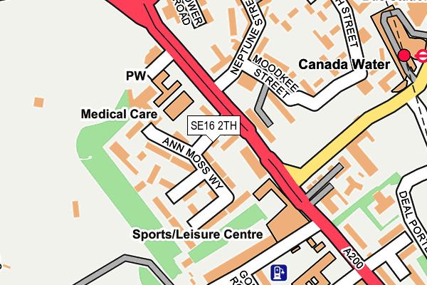 SE16 2TH map - OS OpenMap – Local (Ordnance Survey)