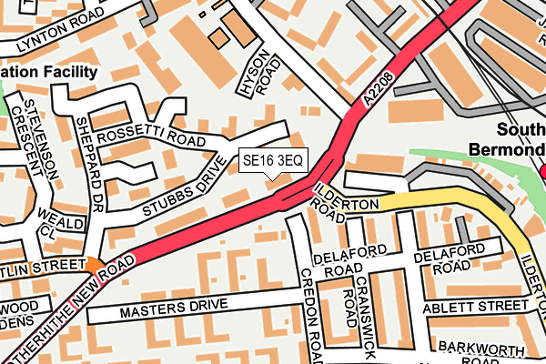 SE16 3EQ map - OS OpenMap – Local (Ordnance Survey)