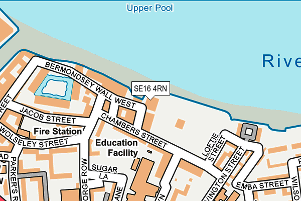 SE16 4RN map - OS OpenMap – Local (Ordnance Survey)