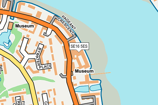 SE16 5ES map - OS OpenMap – Local (Ordnance Survey)