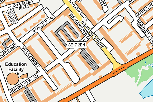 SE17 2EN map - OS OpenMap – Local (Ordnance Survey)