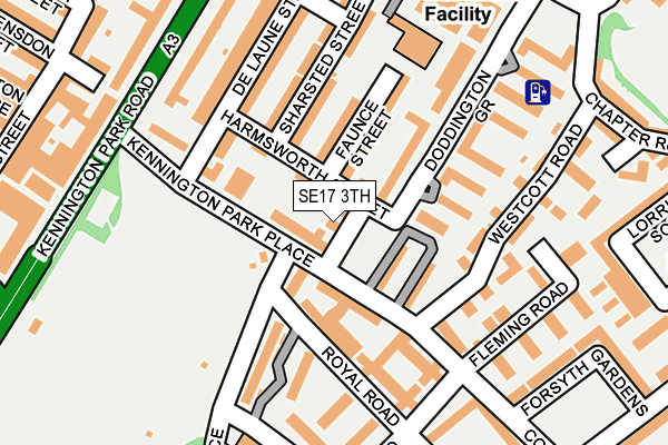 SE17 3TH map - OS OpenMap – Local (Ordnance Survey)