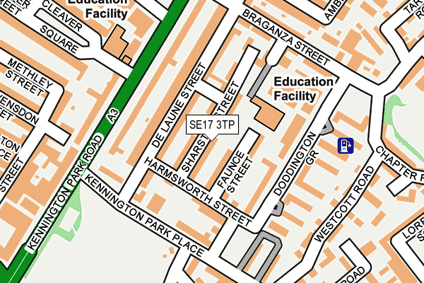 SE17 3TP map - OS OpenMap – Local (Ordnance Survey)
