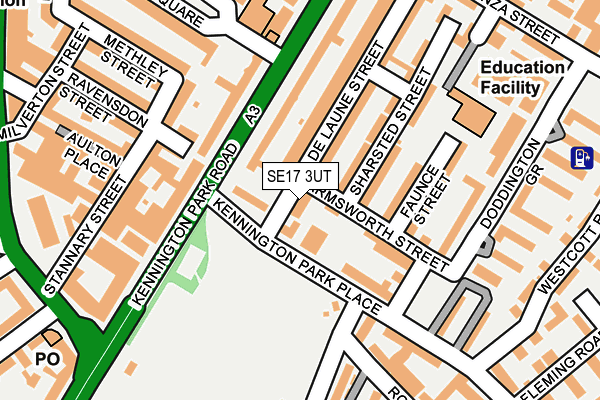 SE17 3UT map - OS OpenMap – Local (Ordnance Survey)