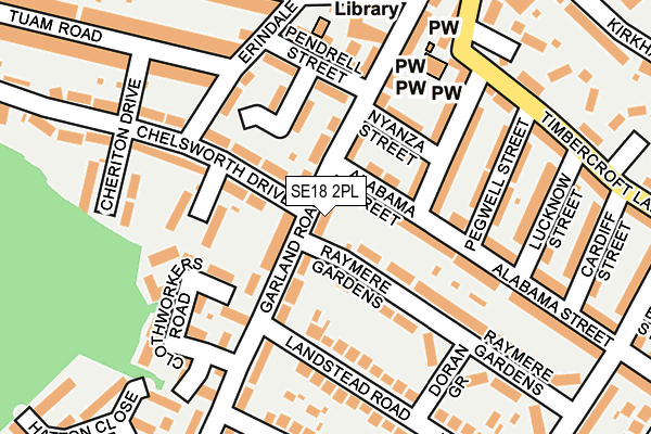SE18 2PL map - OS OpenMap – Local (Ordnance Survey)