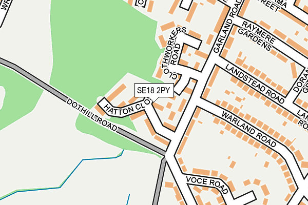 SE18 2PY map - OS OpenMap – Local (Ordnance Survey)