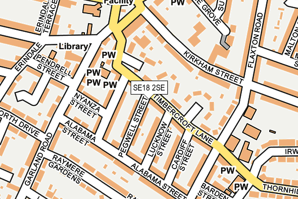 SE18 2SE map - OS OpenMap – Local (Ordnance Survey)