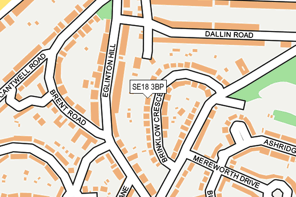 SE18 3BP map - OS OpenMap – Local (Ordnance Survey)