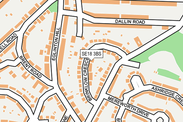 SE18 3BS map - OS OpenMap – Local (Ordnance Survey)
