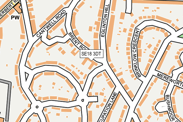 SE18 3DT map - OS OpenMap – Local (Ordnance Survey)