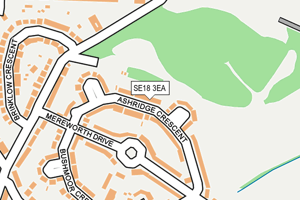 SE18 3EA map - OS OpenMap – Local (Ordnance Survey)