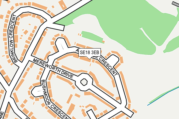 SE18 3EB map - OS OpenMap – Local (Ordnance Survey)