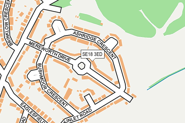 SE18 3ED map - OS OpenMap – Local (Ordnance Survey)