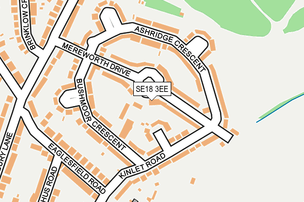 SE18 3EE map - OS OpenMap – Local (Ordnance Survey)