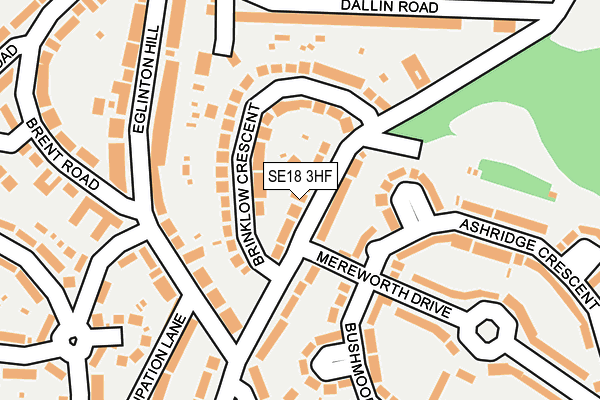 SE18 3HF map - OS OpenMap – Local (Ordnance Survey)