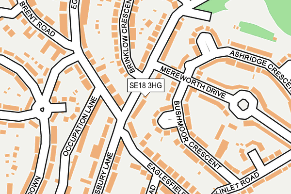 SE18 3HG map - OS OpenMap – Local (Ordnance Survey)