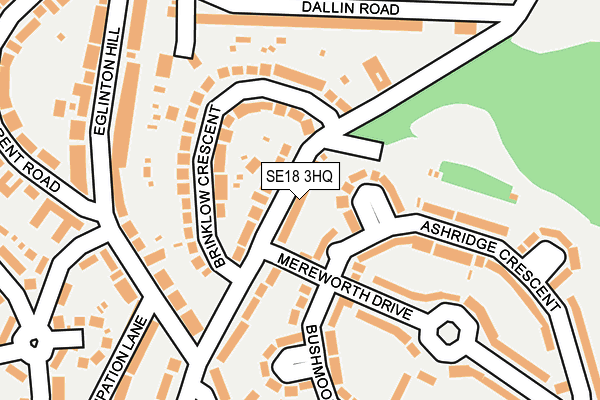 SE18 3HQ map - OS OpenMap – Local (Ordnance Survey)
