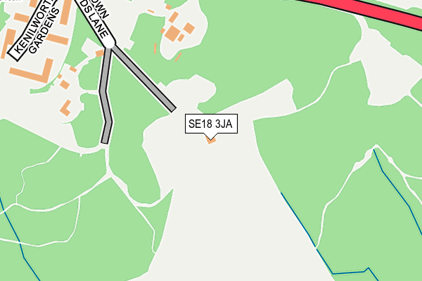 SE18 3JA map - OS OpenMap – Local (Ordnance Survey)