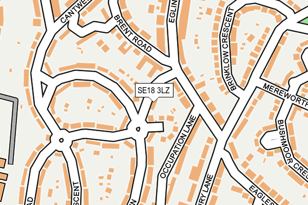 SE18 3LZ map - OS OpenMap – Local (Ordnance Survey)