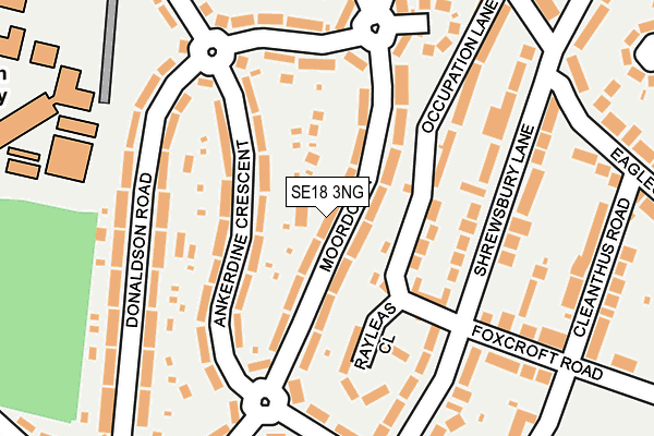 SE18 3NG map - OS OpenMap – Local (Ordnance Survey)