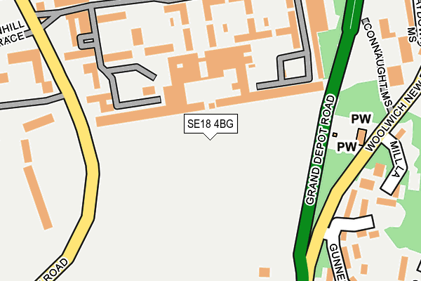 SE18 4BG map - OS OpenMap – Local (Ordnance Survey)