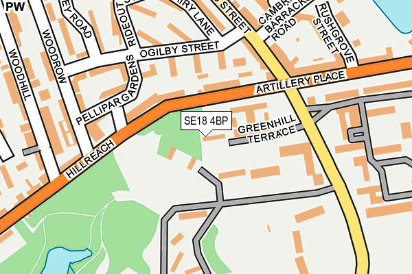 SE18 4BP map - OS OpenMap – Local (Ordnance Survey)