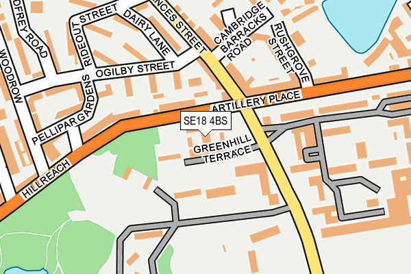 SE18 4BS map - OS OpenMap – Local (Ordnance Survey)