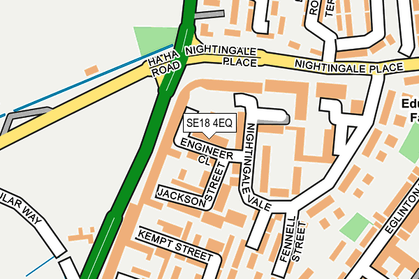 SE18 4EQ map - OS OpenMap – Local (Ordnance Survey)