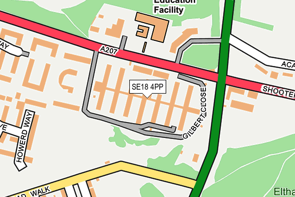 SE18 4PP map - OS OpenMap – Local (Ordnance Survey)