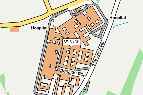 SE18 4QH map - OS OpenMap – Local (Ordnance Survey)